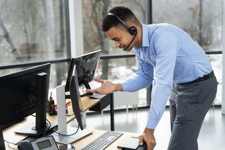 close up person working call center scaled