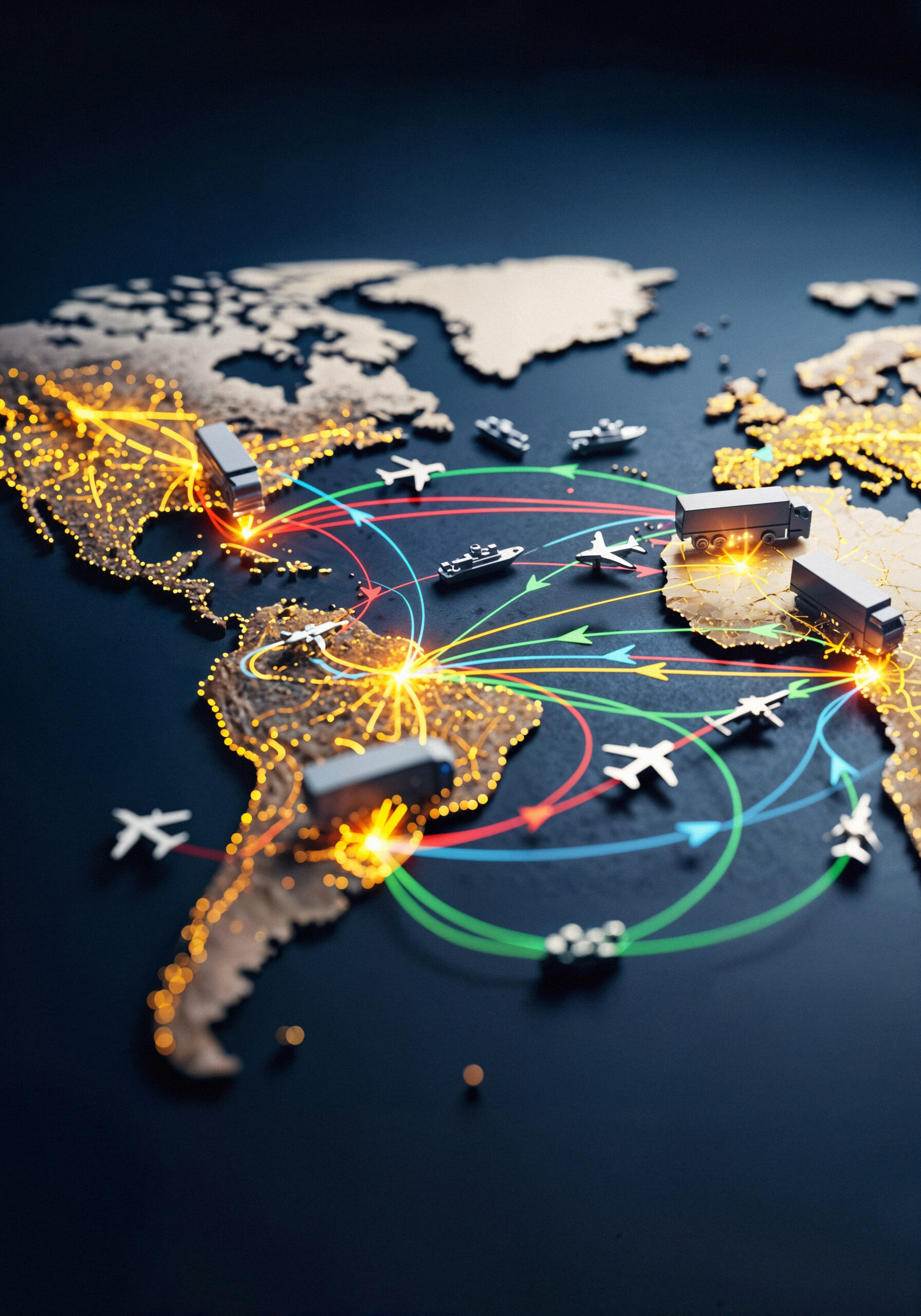 global logistics transportation network scaled